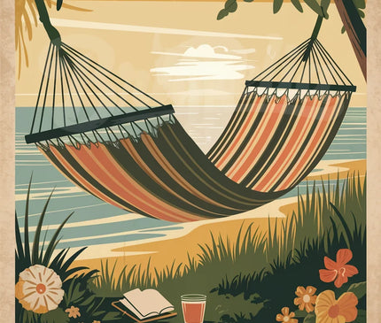 Affiche vintage hamac