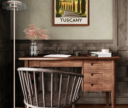 affiche vintage toscane