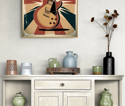 affiche rock vintage
