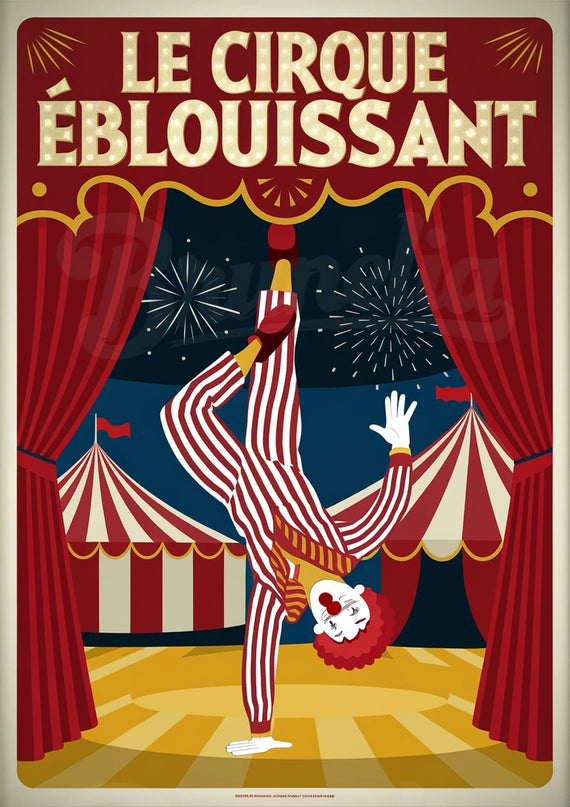 affiche cirque vintage