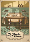 Affiche Le Lavabo Idéal salle de bain Art Déco