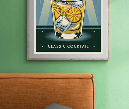 affiche vintage cocktail