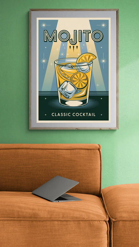affiche vintage cocktail
