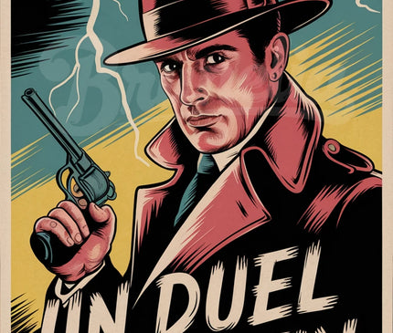 Affiche cinéma années 50 rétro