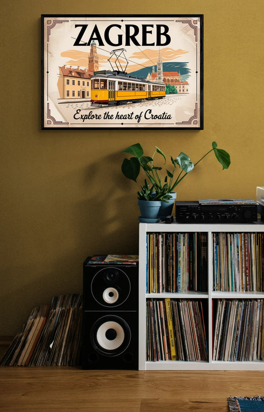 Affiche vintage Zagreb