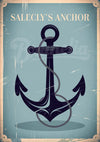 Affiche ancre marine style Art Déco vintage