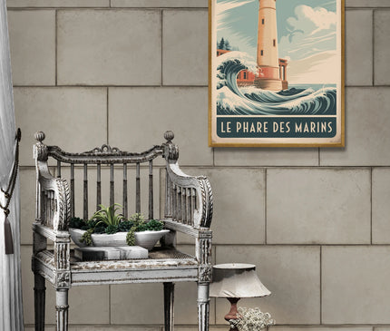 Affiche vintage phare
