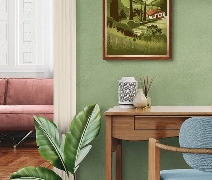 Affiche vintage nature et verdure basque