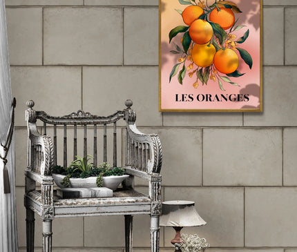 Affiche vintage agrumes