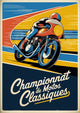 Affiche Championnat Motos Classiques Art Déco