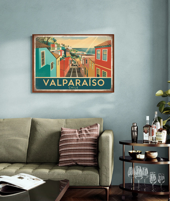 Affiche vintage Valparaíso