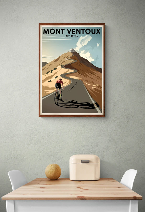 affiche vintage mont ventoux