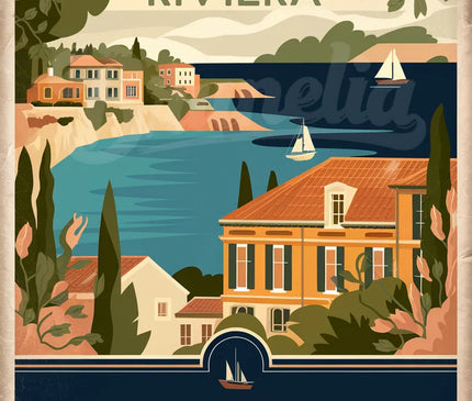 affiche murale vintage