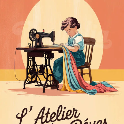 affiche enfant vintage