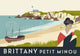 Affiche Petit Minoux Bretagne Femme Plage Voilier