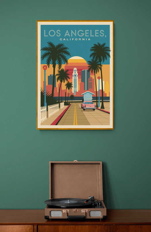 affiche vintage los angeles