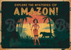 Affiche Amazonie exploration jungle exotique vintage