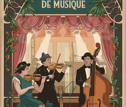 Pack Musique — 2 affiches A1 — pack d'affiches vintage Brunelia
