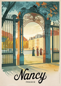 Affiche Nancy Art déco portail monumental