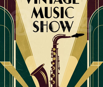 affiche musique vintage