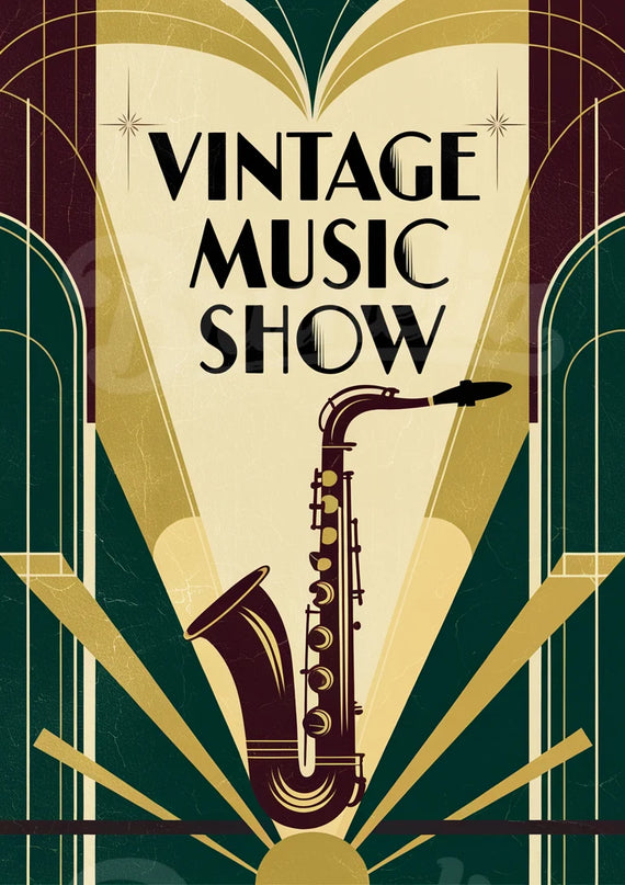 affiche musique vintage