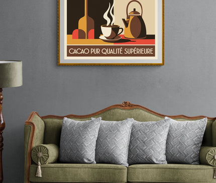Affiche cacao vintage