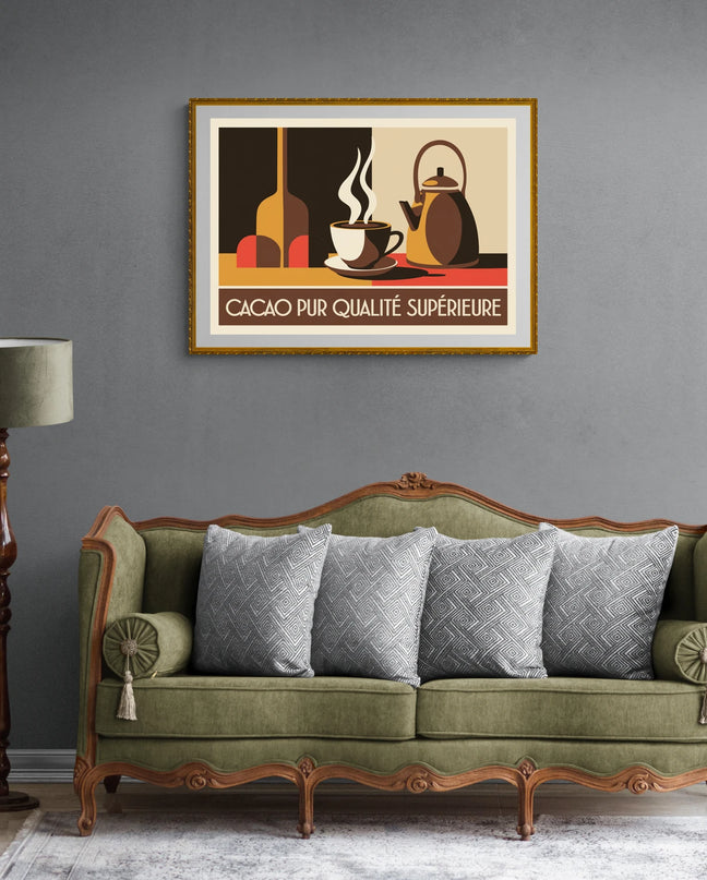 Affiche cacao vintage