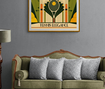 Affiche vintage accessoires de tennis 1