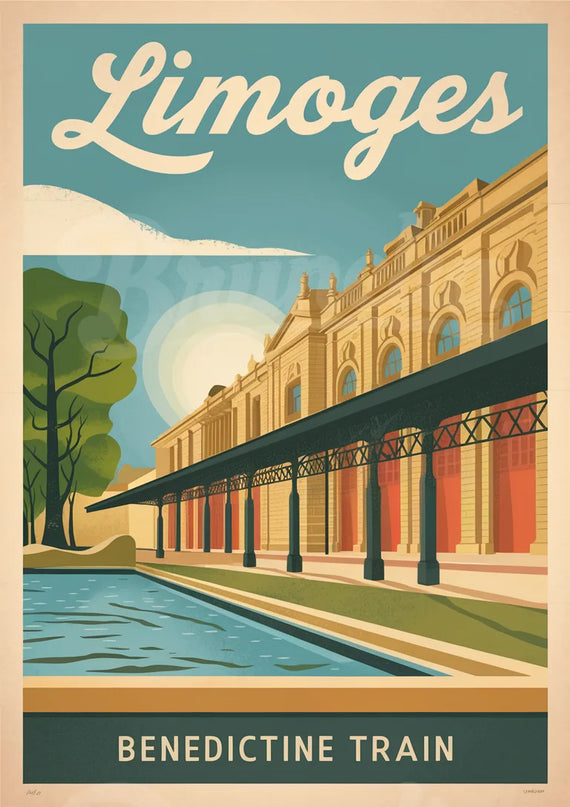 affiche vintage limoges