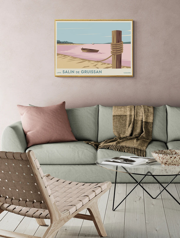 affiche vintage gruissan