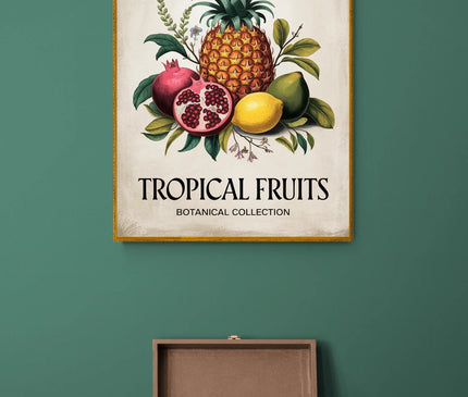 Affiche déco fruit vintage