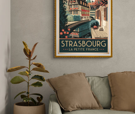 Affiche Petite France vintage