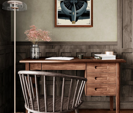 affiche vintage hélice