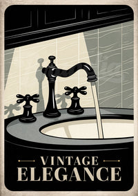 Affiche Jeu d'Échecs Élégance Vintage Art Déco
