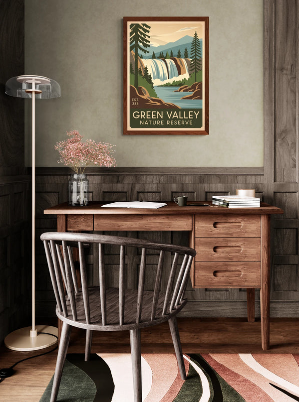 Affiche vintage réserve naturelle