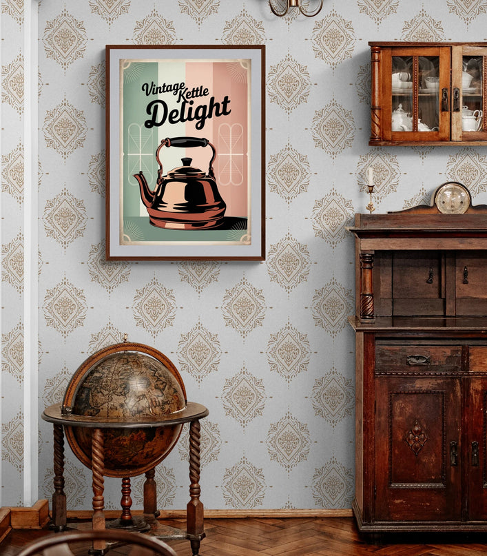 Affiche bouilloire rétro