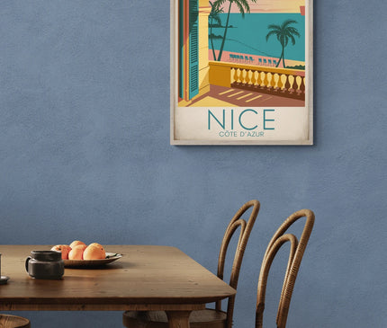 affiche retro nice copie