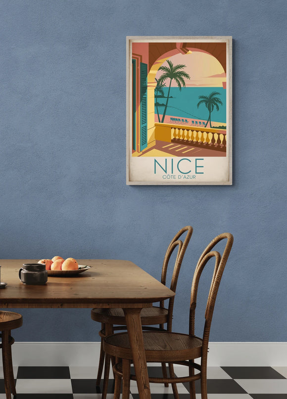 affiche retro nice copie