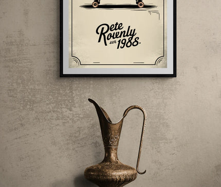 affiche skateboard vintage