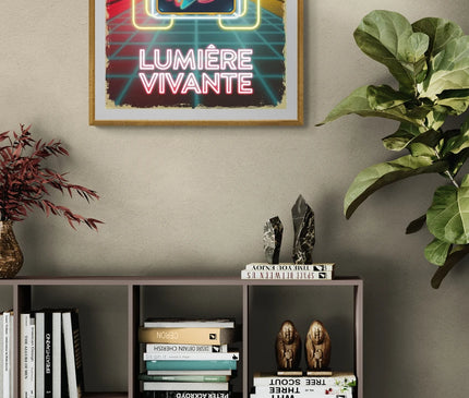 affiche rétro éclairée 2