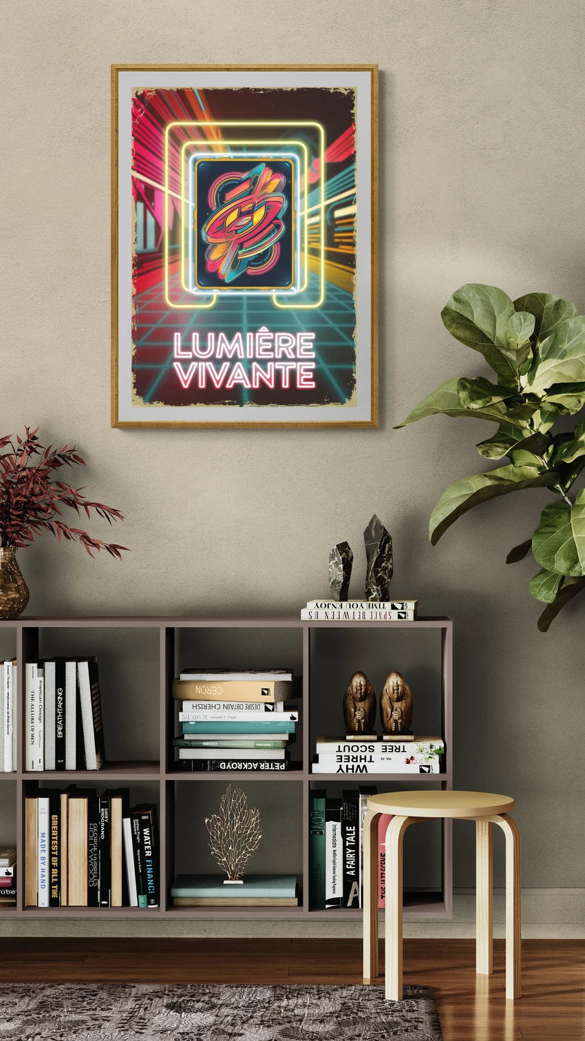 affiche rétro éclairée 2