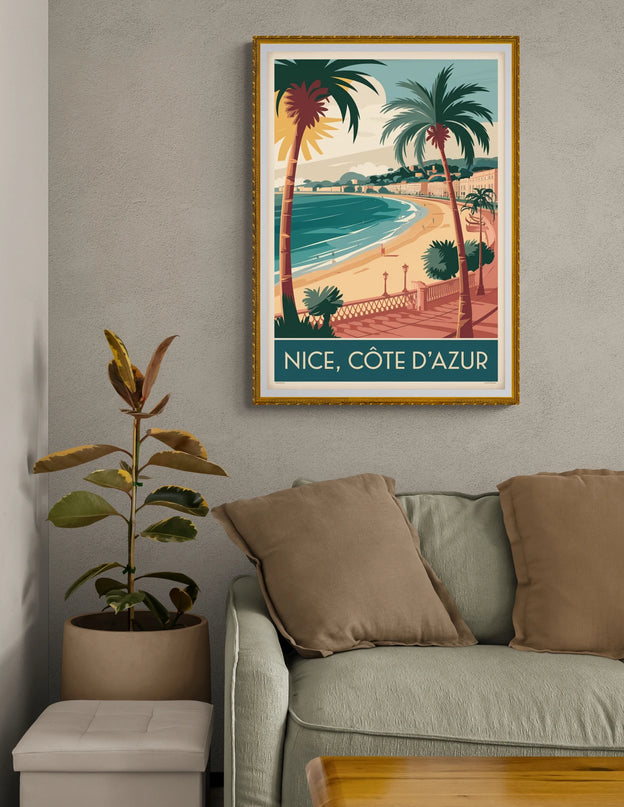 affiche retro nice