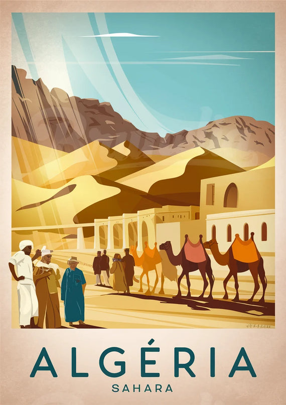 affiche vintage algerie