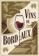 Affiche publicité vins Bordeaux style Art Déco