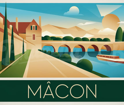 Affiche vintage Mâcon