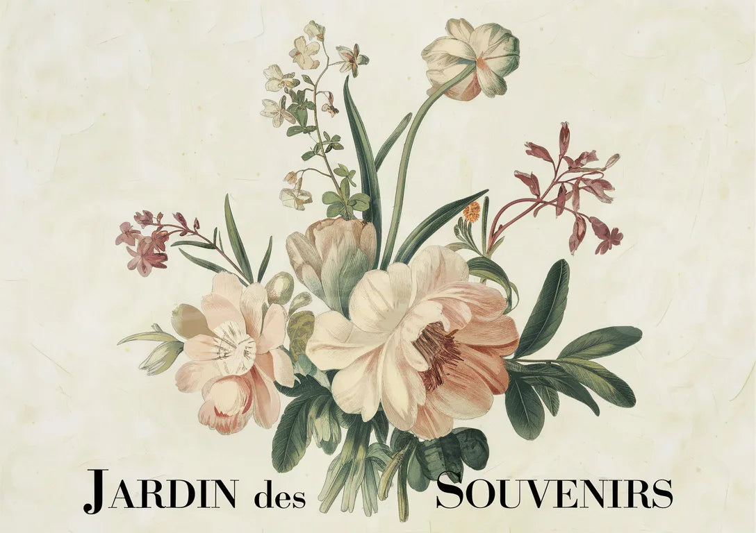 affiche fleur vintage 1