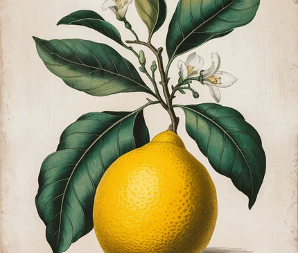 affiche citron vintage