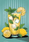 Affiche limonade fraîche années 1950