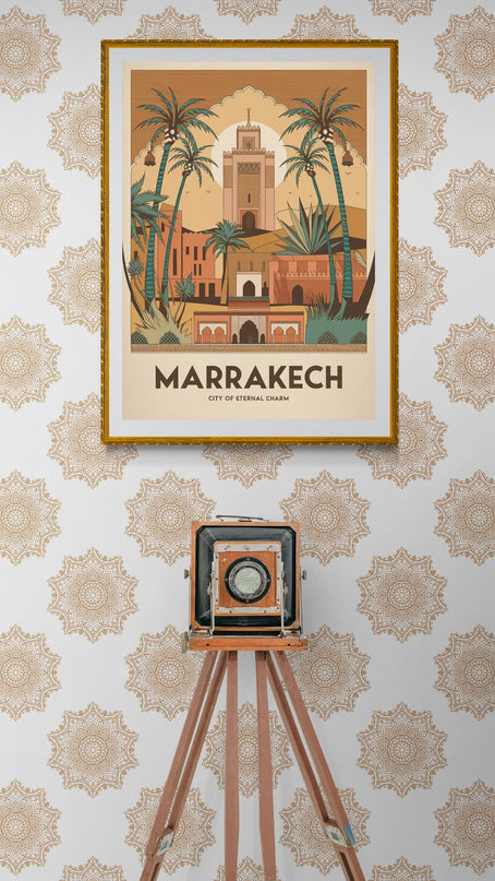 Affiche vintage Marrakech copie