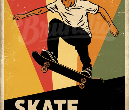 Affiche vintage skateboard